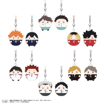 HAIKYU!! Fuwa Kororin Keychain Set (Box of 6)