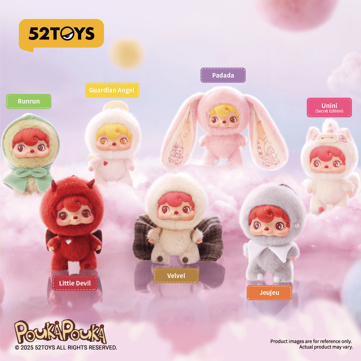 POUKAPOUKA Mood Bubbles Vinyl Plush Blind Box Series (Box of 6)