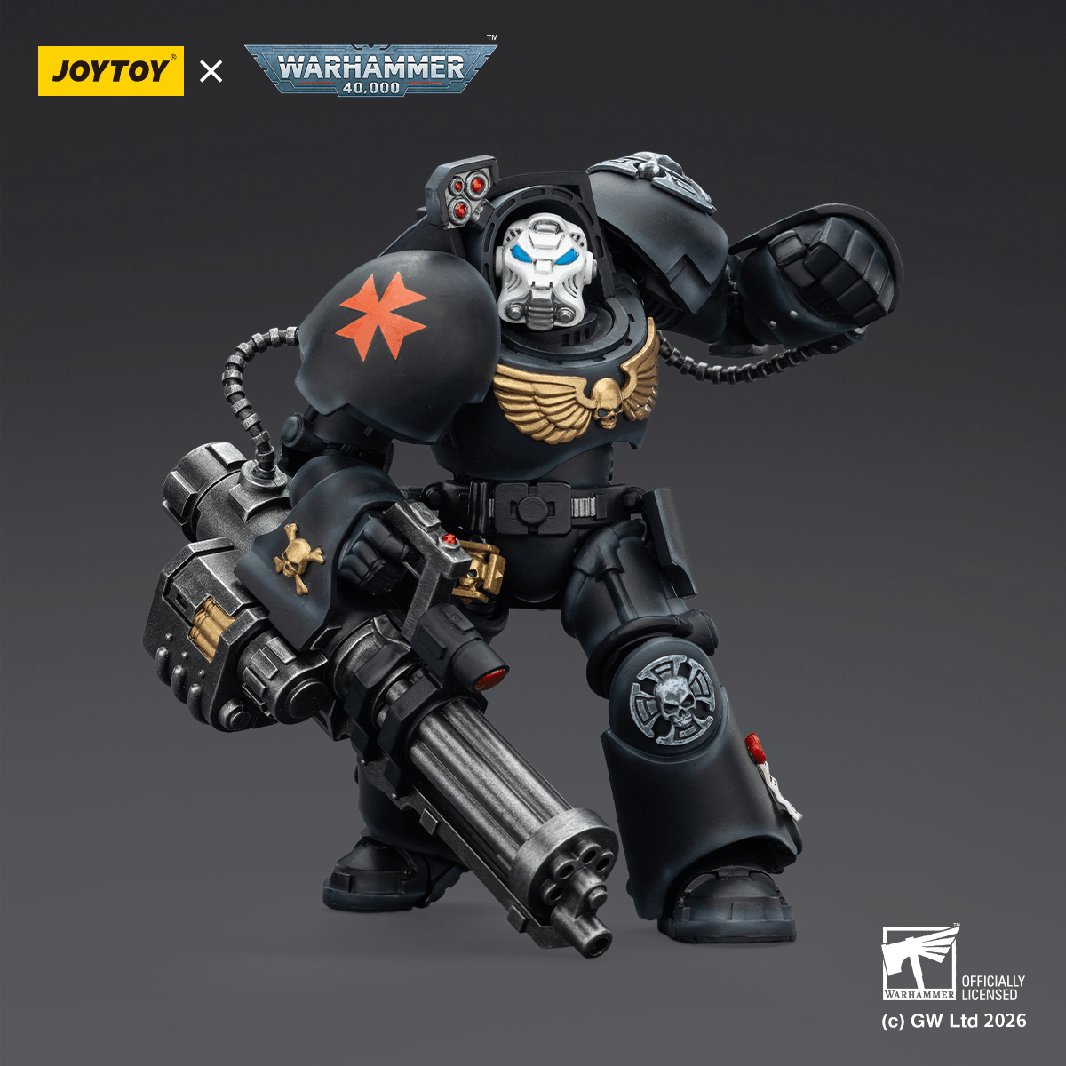 Black Templars Terminator 3 with Power Fist and Assault Cannon | 6927054403110
