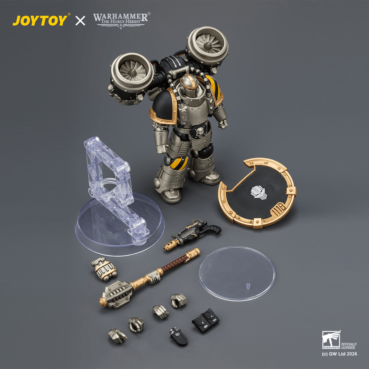 Iron Warriors MkII Assault Sergeant with Disintegrator pistol, Power maul &amp; Combat shield | 6927054404483