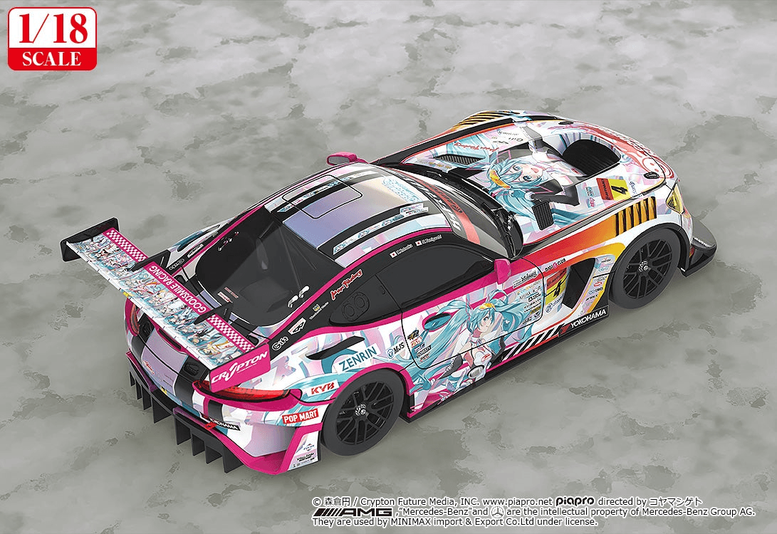 (Rerelease) 1/18th Scale Good Smile Hatsune Miku AMG 2021 SUPER GT 100th Race Commemorative Ver.
