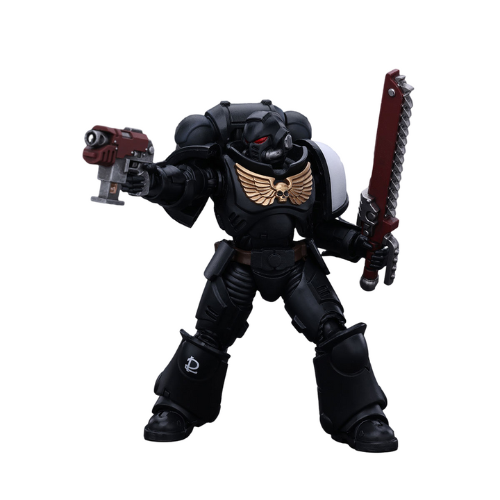 JOYTOY Space Marines Black Templars Outriders Brother Valtus | 6973130372849