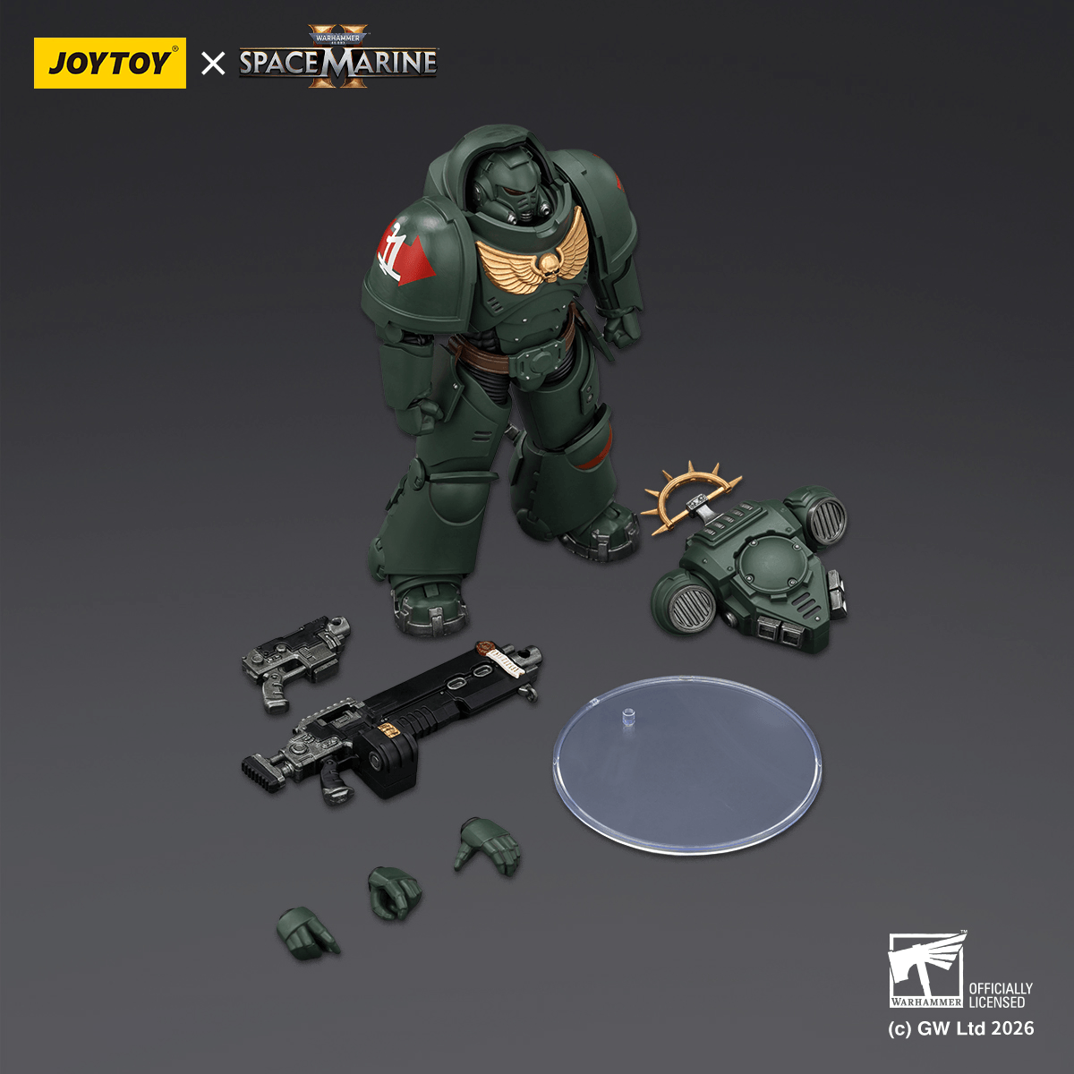 Game Edition Dark Angels Heavy Intercessor with Heavy Bolt Rifle and Bolt Pistol | 6927054403684