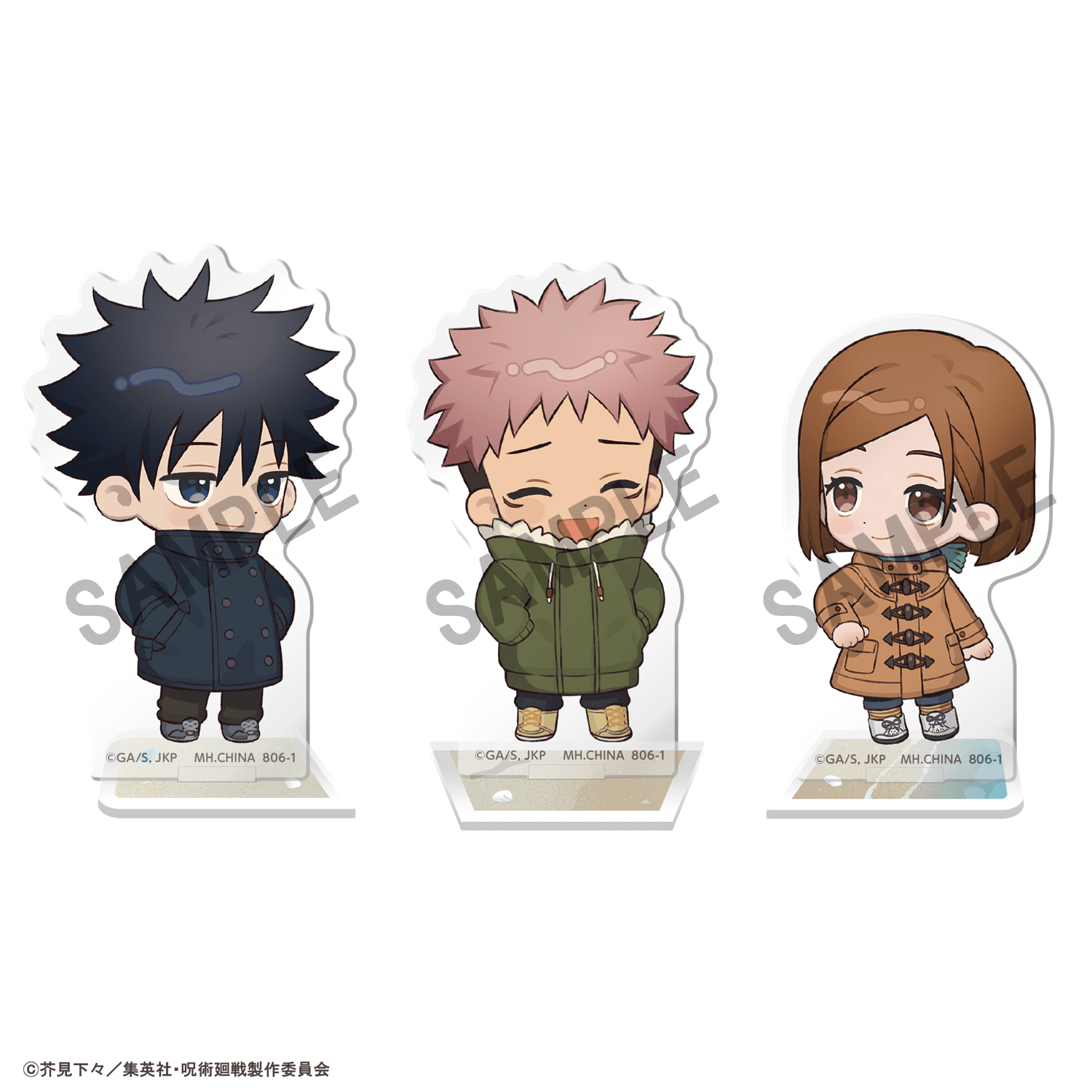 Acrylic Stand Buddycolle Anime Jujutsu Kaisen 5th Anniversary C Megumi Fushiguro・Yuji Itadori・Nobara Kugisaki | 4535123850165