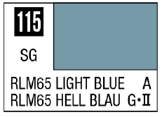 GSI Creos Mr. Color 115 - RLM65 Light Blue (Semi-Gloss/Aircraft)(4973028716931) | 4973028716931