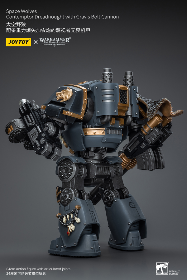 Joy Toy Space Wolves Contemptor Dreadnought with Gravis Bolt Cannon