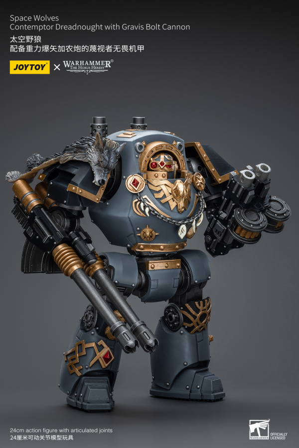 Joy Toy Space Wolves Contemptor Dreadnought with Gravis Bolt Cannon