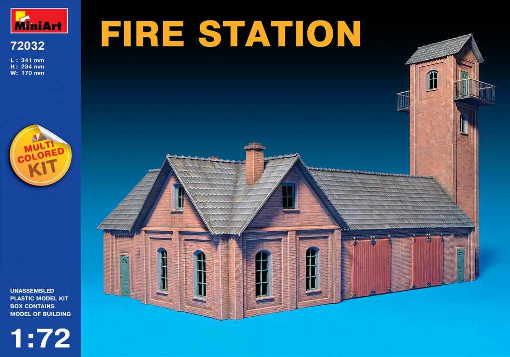 Miniart [72032] 1/72 Fire Station | 4820041103043