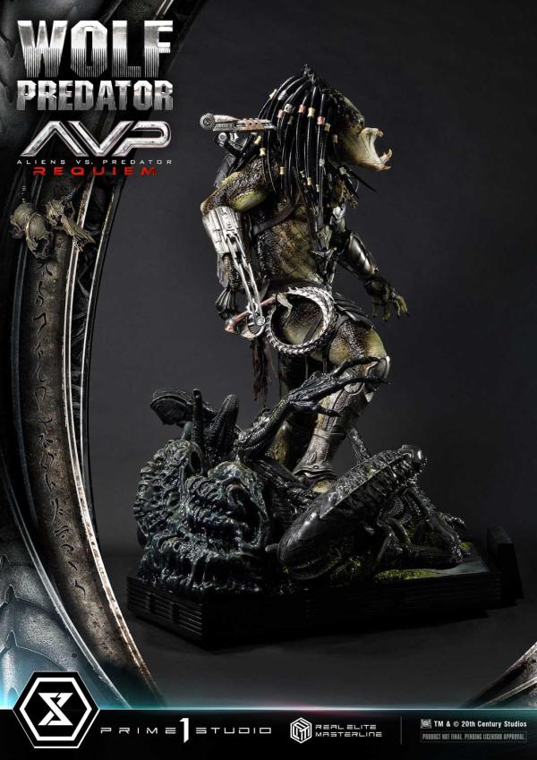 Prime 1 Studio Real Elite Masterline Aliens vs. Predator: Requiem Wolf Predator DX Bonus Version | 4582647121646