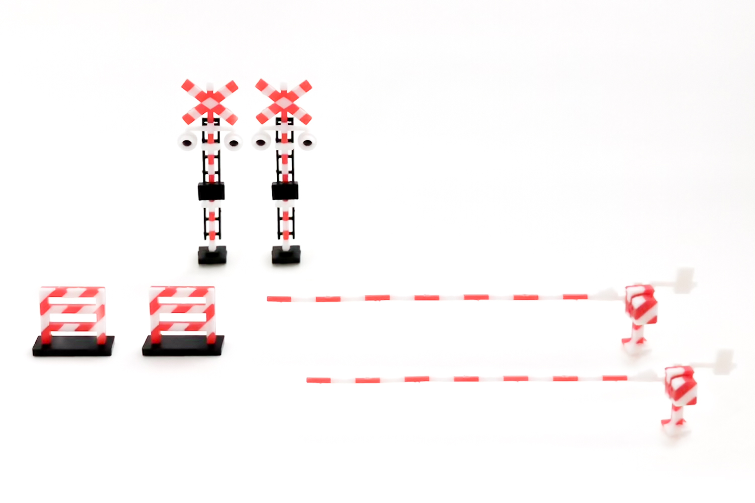 Railway Crossing（Red×White)