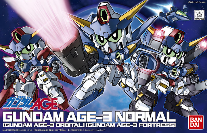 Bandai SD BB #372 Gundam Age-3 (Normal/ Orbital/ Fortress) 'SDW Heroes'