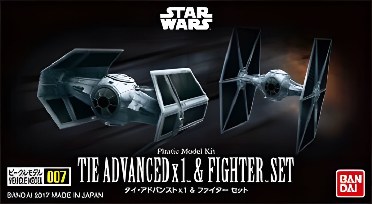 Bandai Star Wars VM 1/144 Tie Advanced x1 and Tie Fighter Set 'Star Wars'