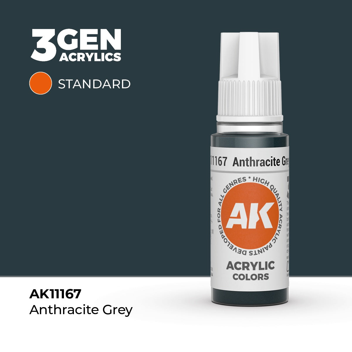 AK Interactive 3G Acrylic Anthracite Grey 17ml