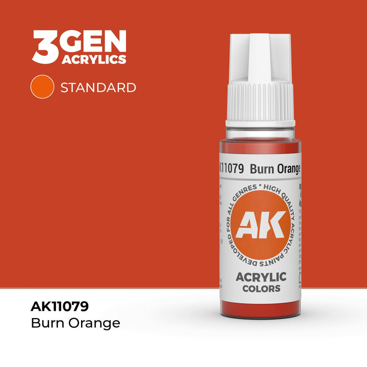 AK Interactive 3G Acrylic Burn Orange 17ml