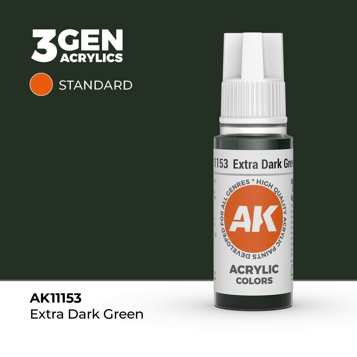AK Interactive 3G Acrylic Extra Dark Green 17ml