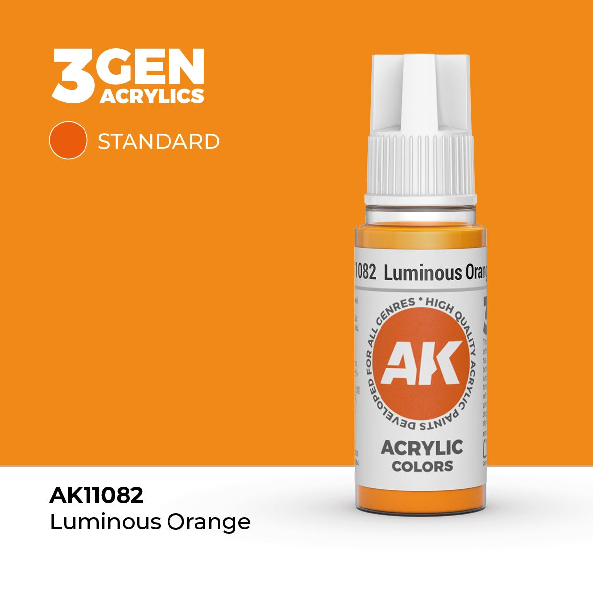 AK Interactive 3G Acrylic Luminous Orange 17ml