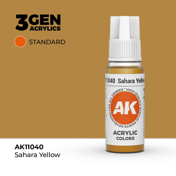AK Interactive 3G Acrylic Sahara Yellow 17ml