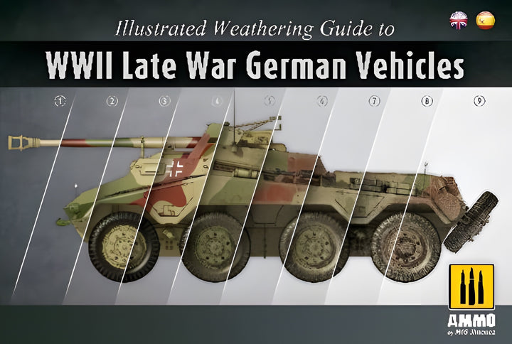 Ammo Mig Illustrated Weathering Guide to WWII Late German Vehicles (Spanish, English)