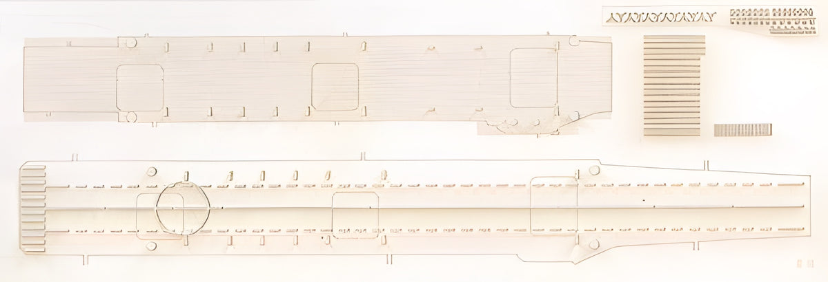 Aoshima 1/700 Aircraft Carrier SOURYU DECK SHEET