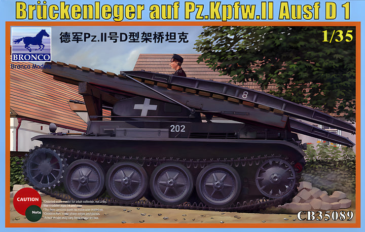 Bronco Models 1/35 Bruckenleger auf pz.Kpfw. II ausf D1 German Tank Model Kit