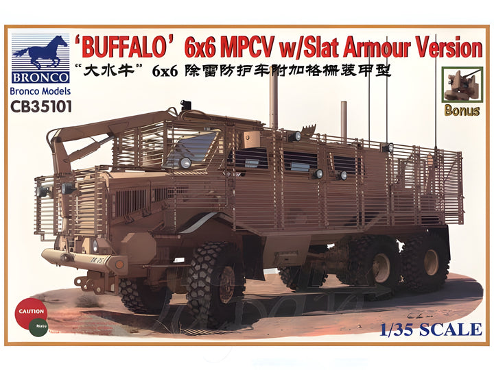 Bronco Models 1/35 Buffalo 6x6 MPCV w/ Slat Armour Version Armoured Car