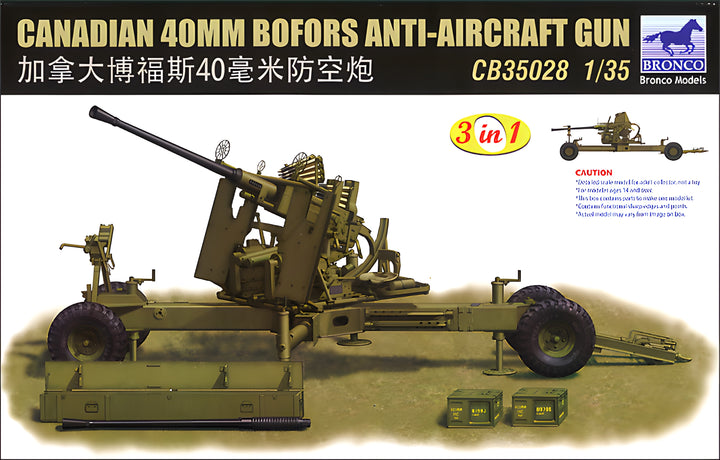 Bronco Models 1/35 Canadian 40mm Bofors Anti-Aircraft Gun