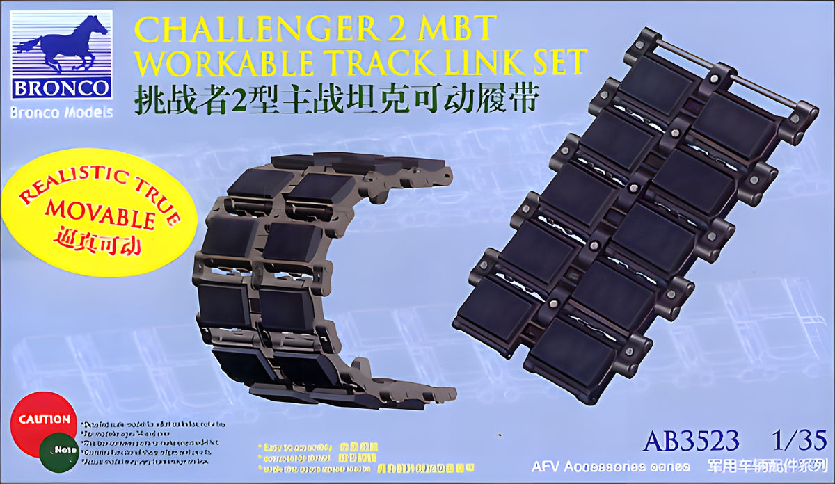 Bronco Models 1/35 Challenger 2 MBT Workable Track Link Set