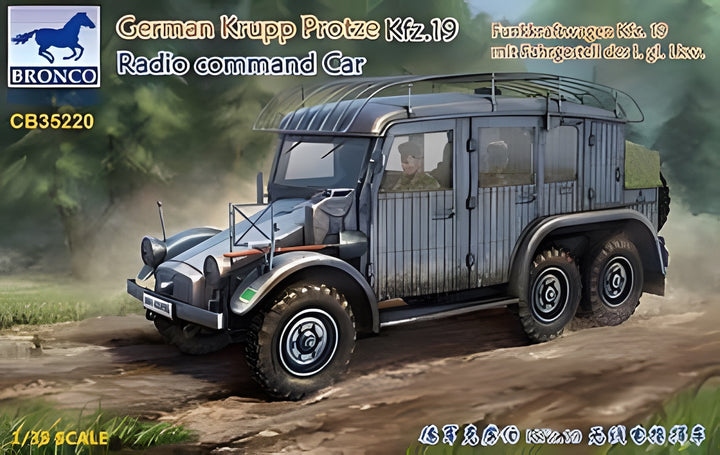 Bronco Models 1/35 German Krupp Protze Kfz.19 Radio Command Car