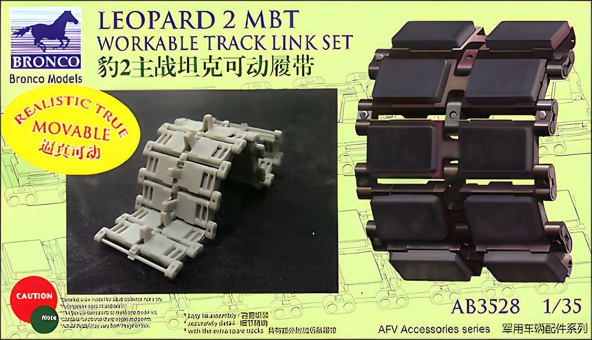 Bronco Models 1/35 Leopard 2 MBT Workable Track Link Set