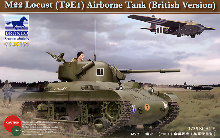 Bronco Models 1/35 M22 Lucust (T9E1) Airborne Tank Bristish Version