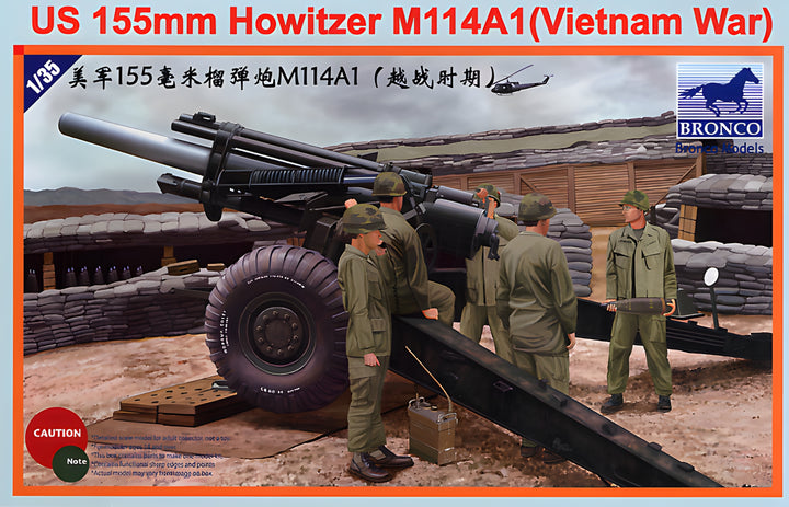 Bronco Models 1/35 US 155mm Howitzer M114A1 (Vietnam War)