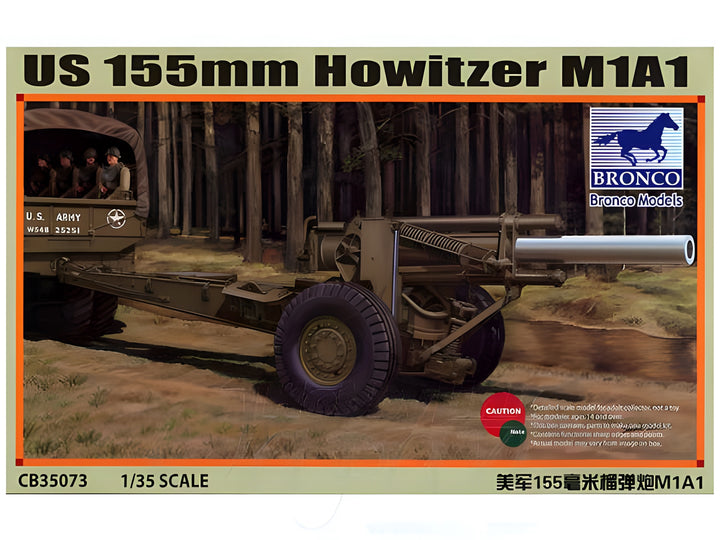 Bronco Models 1/35 US M1A1 155mm Howitzer WWII