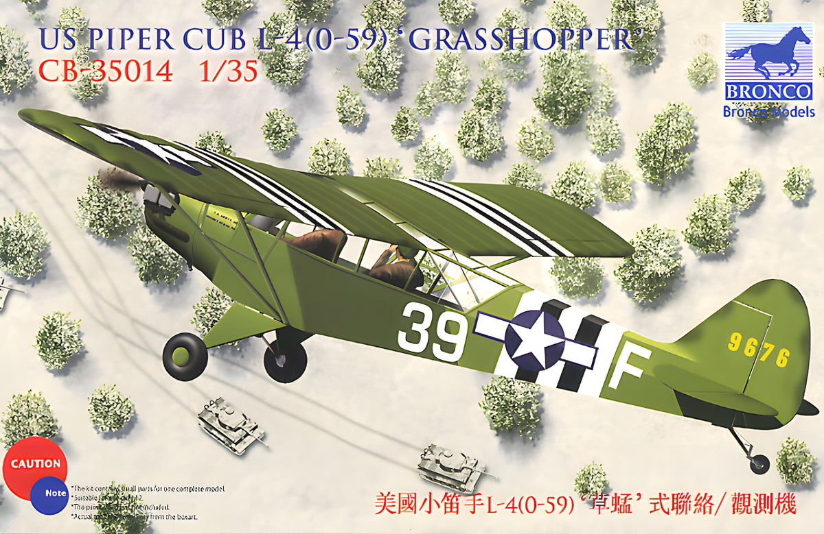 Bronco Models 1/35 US Piper Cub L-4(0-59) Grasshopper Aircraft