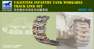 Bronco Models 1/35 Valentine Infantry Tank Workable Track link Set