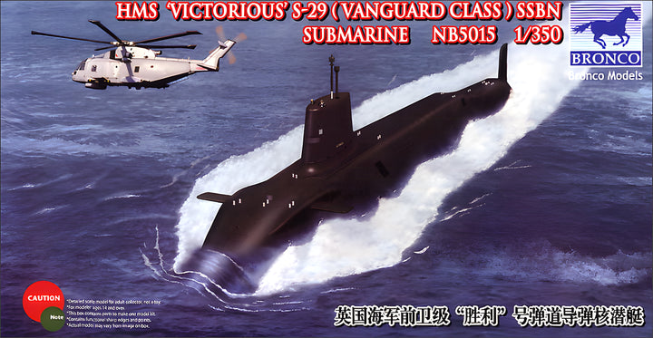 Bronco Models 1/350 HMS Victorius S-29 (Vanguard Class) SSBN Submarine