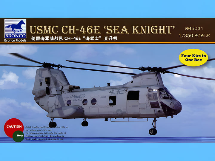 Bronco Models 1/350 USMC CH-46E Sea Knight Aircraft Model Kit