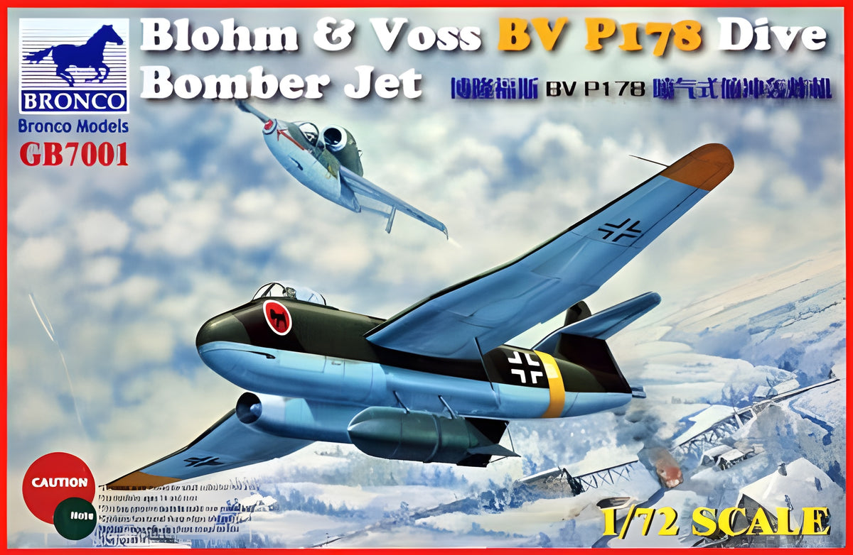 Bronco Models 1/72 Blohm & Voss BV P178 Dive Bomber Jet.
