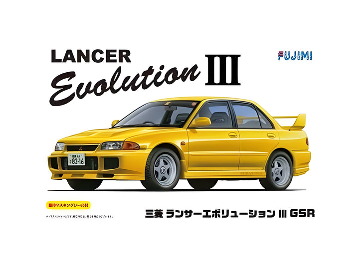 Fujimi 1/24 Mitsubishi Lancer Evolution III GSR w/ Window Frame Masking