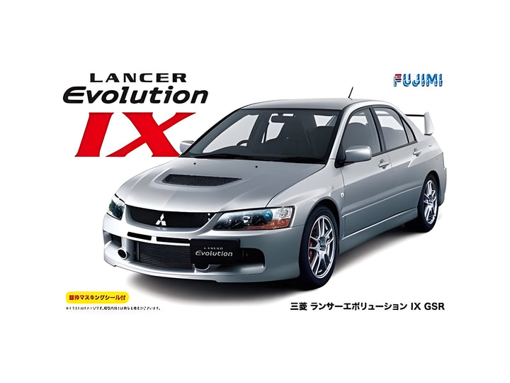 Fujimi 1/24 Mitsubishi Lancer Evolution IX GSR w/ Window Frame Masking