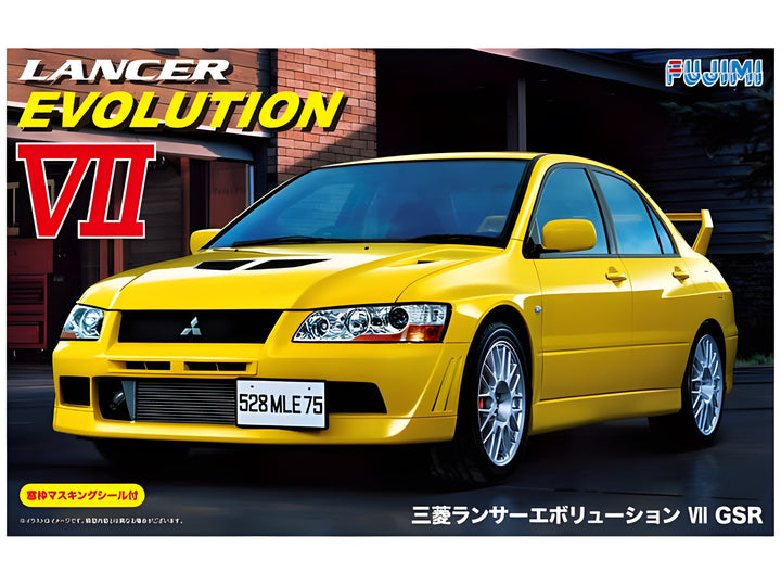 Fujimi 1/24 Mitsubishi Lancer Evolution VII GSR with Window Frame Masking