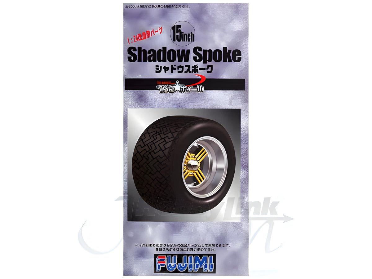 Fujimi 1/24 THE Wheel Series (No.34) Shadow Spoke 15 inch Wheel & Tire Set