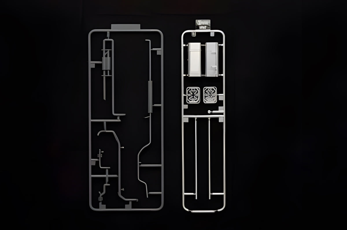 Fujimi 1/32 Highway Aesthetics Series No.8 (SP8) Set 4 Square Fuel Tank & Chimney Muffler Accessory Upgrade Parts