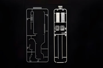 Fujimi 1/32 Highway Aesthetics Series No.8 (SP8) Set 4 Square Fuel Tank & Chimney Muffler Accessory Upgrade Parts