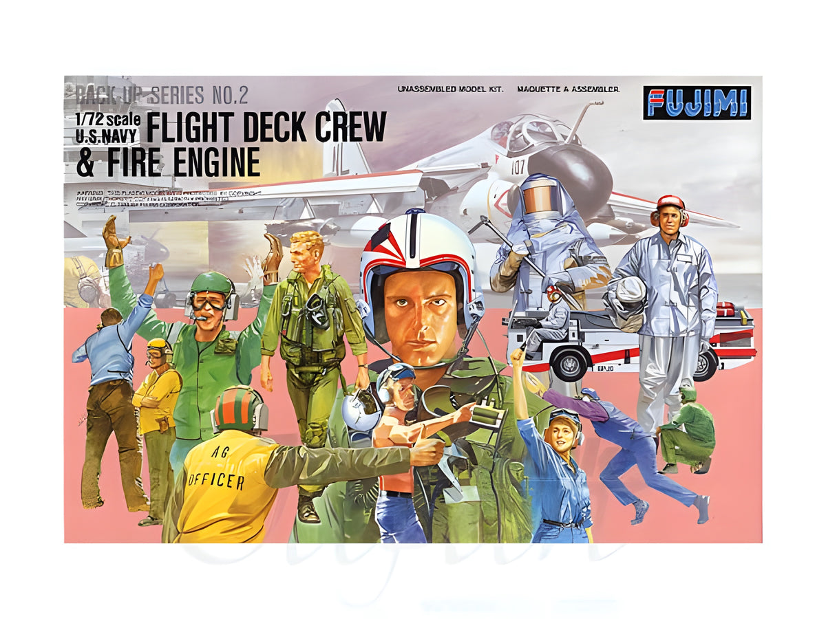 Fujimi 1/72 U.S.Navy Flight Deck Crew & Fire Engine