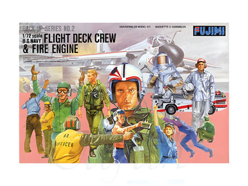 Fujimi 1/72 U.S.Navy Flight Deck Crew & Fire Engine