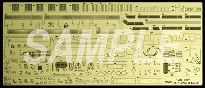 [QG64] 1:350 IJN Aircraft Carrier Junyo Detail UP Etching Parts Basic B