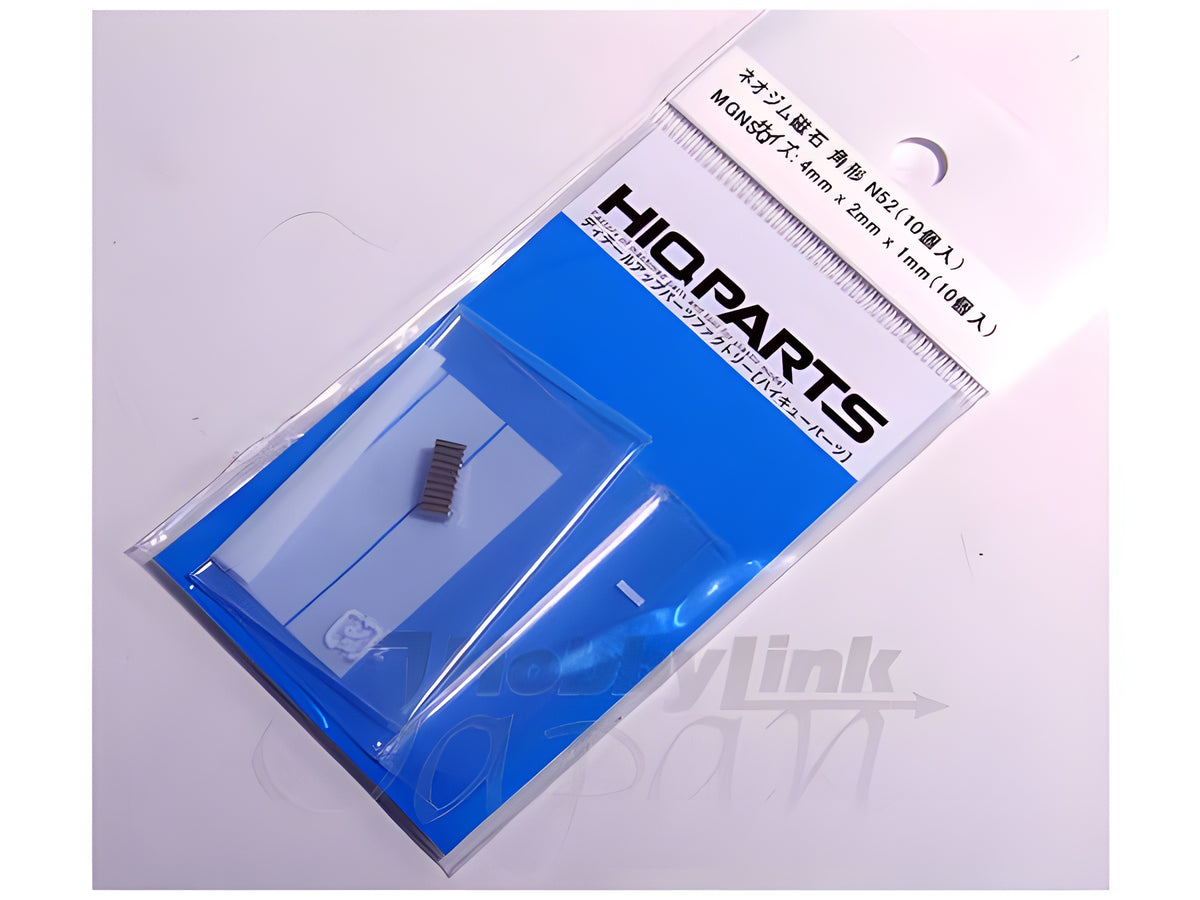 HiQ Parts Neodymium Magnet N52 Square 4mm x 2mm x Height 1mm (10pcs)