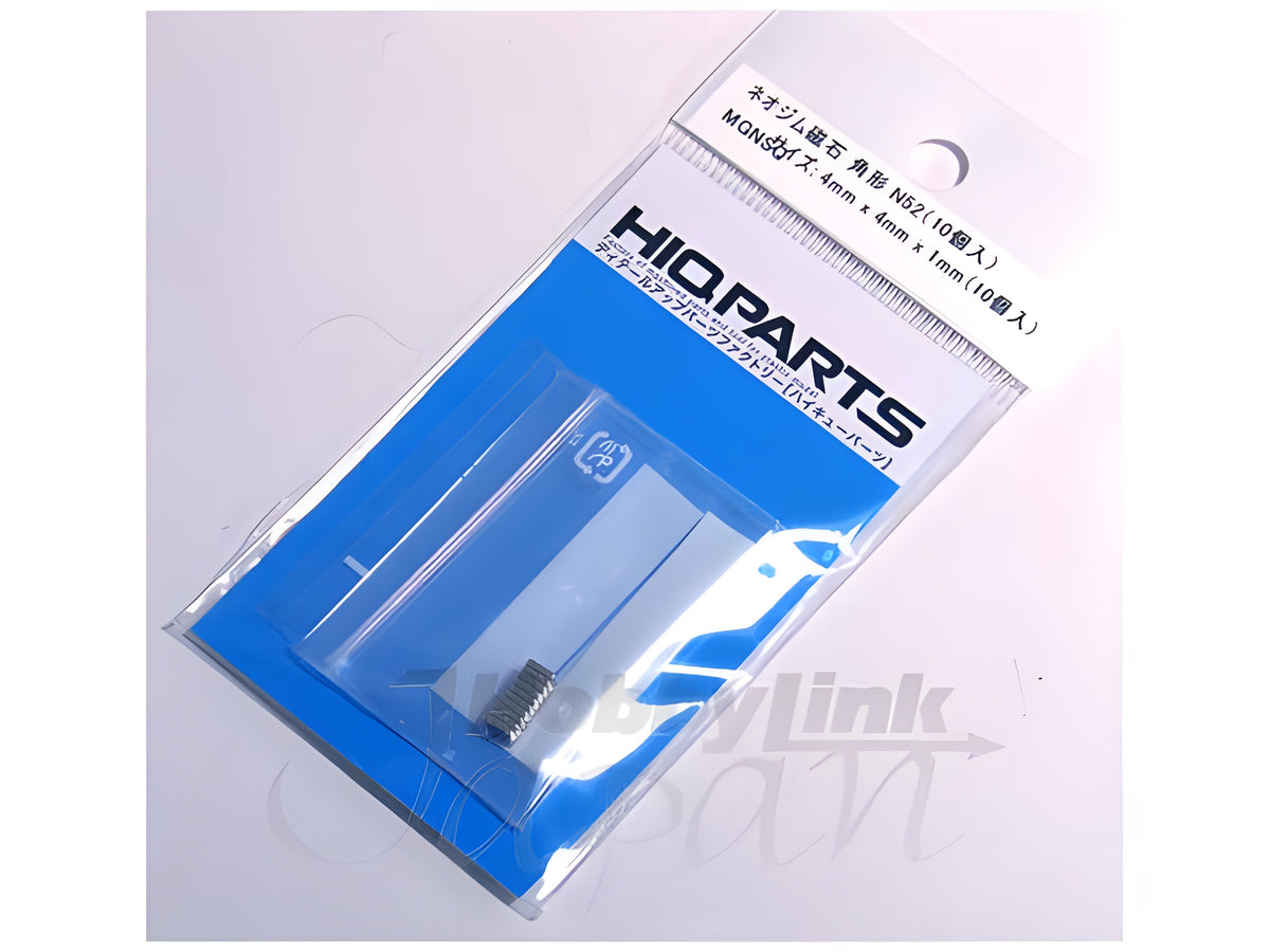 HiQ Parts Neodymium Magnet N52 Square 4mm x 4mm x Height 1mm (10pcs)