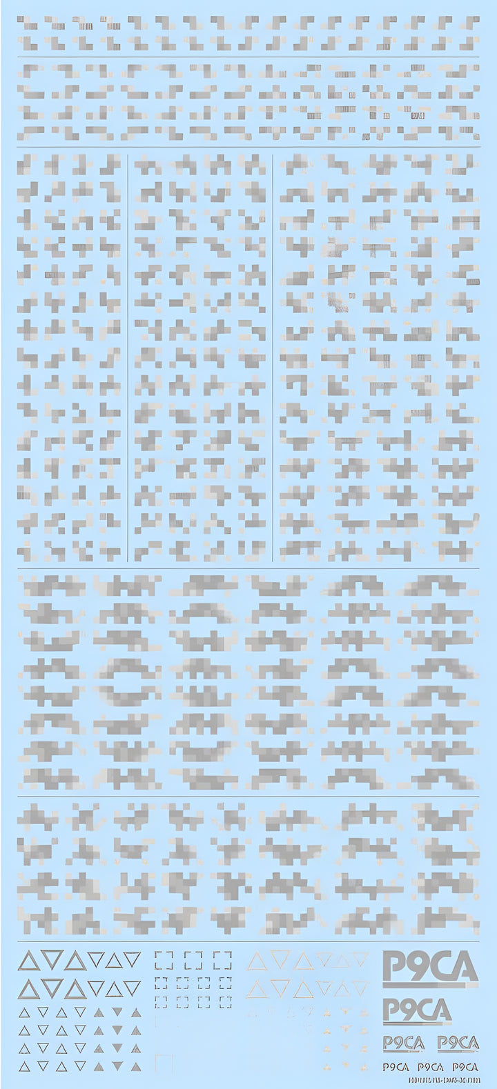 HiQ Parts Pixel Camouflage Decal 2 Cool Gray (1pc)
