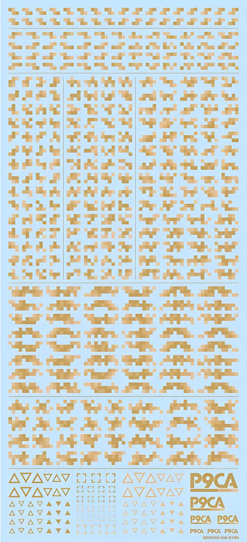 HiQ Parts Pixel Camouflage Decal 2 Desert Camouflage (1pc)